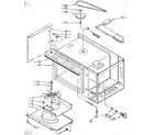 Kenmore 6654438990 microwave cabinet and stirrer diagram