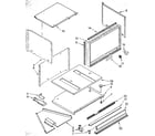 Kenmore 6654438990 lower electric oven cabinet and air flow diagram