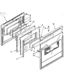 Lower electric oven door