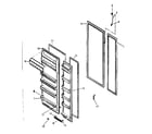 Kenmore 2538489181 door parts diagram