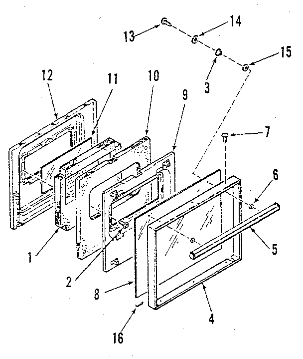 Lower oven door
