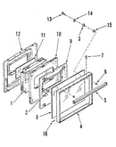 Lower oven door