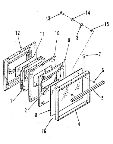 Lower oven door