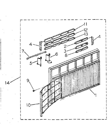 Cabinet and front panel parts