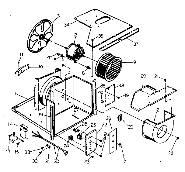 Electrical system and air handling parts