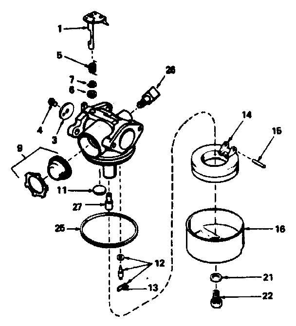 CARBURETOR NO. 632078A