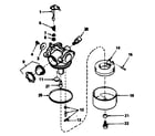 Craftsman 143384402 carburetor no. 632078a diagram