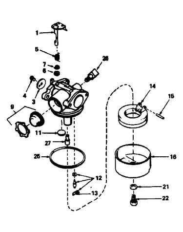 Carburetor no. 632078a