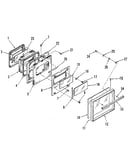 Oven door section