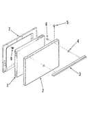 Oven door section