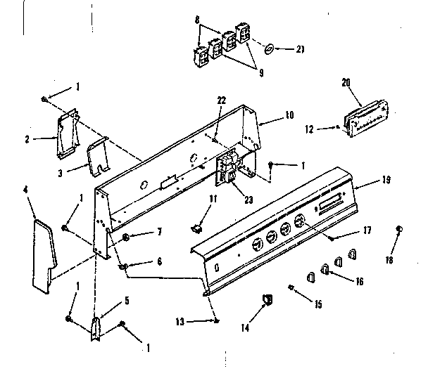 Backguard section