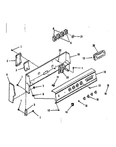 Backguard section