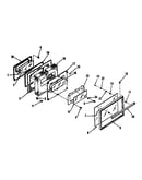 Oven door section