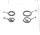 Kenmore 9119358810 optional porcelain pan and chrome ring kit no. 8068410 diagram