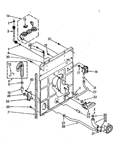 Rear panel parts