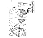 Kenmore 11081863600 machine base parts diagram