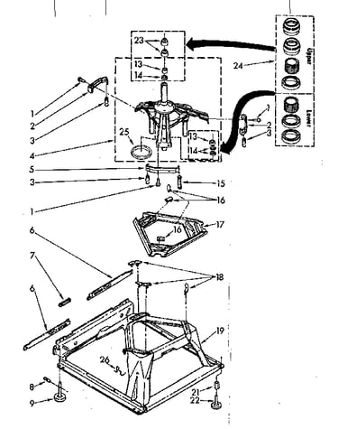 Machine base parts