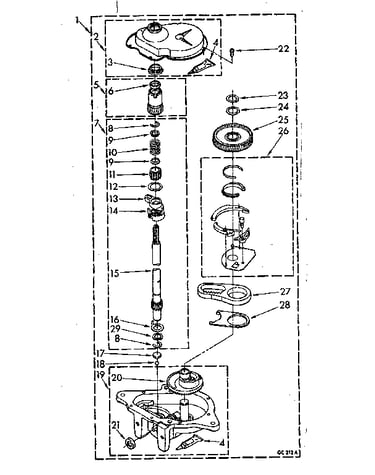 Gearcase parts