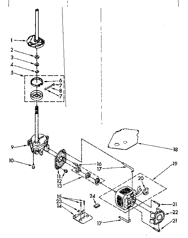 BRAKE, CLUTCH, GEARCASE, MOTOR AND PUMP PARTS