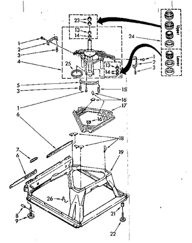 Machine base parts
