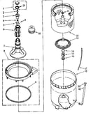 Agitator, basket and tub parts