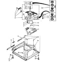 Kenmore 11082673620 machine base parts diagram