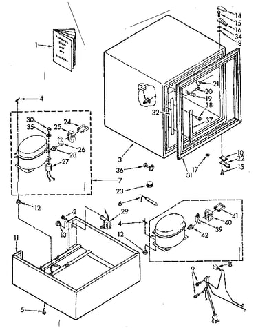 Cabinet and unit parts