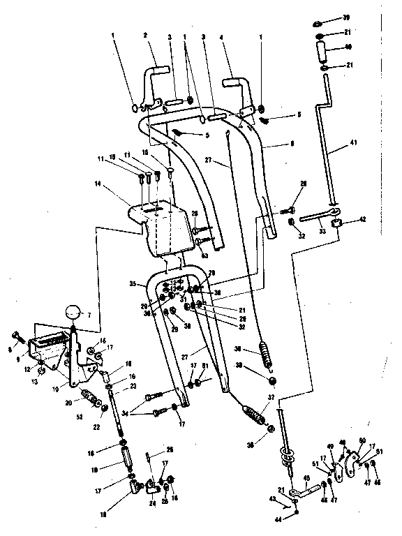 Upper handle assembly