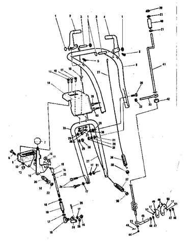 Upper handle assembly
