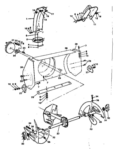Auger housing assembly