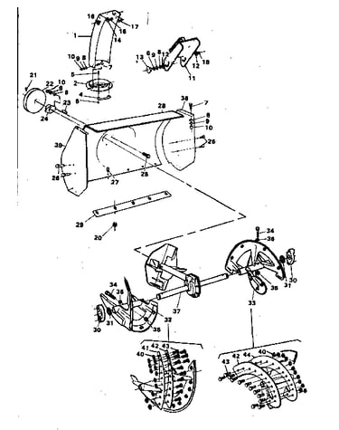 Auger housing assembly