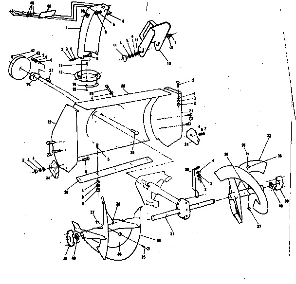 Auger housing assembly