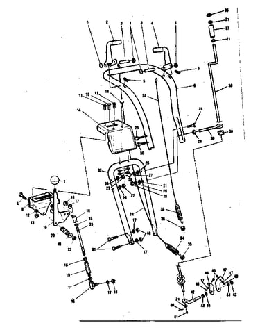 Upper handle assembly