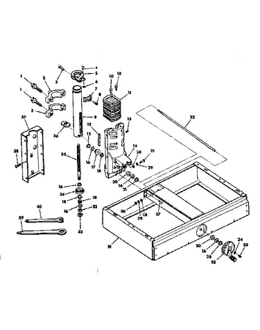 Base and column assembly