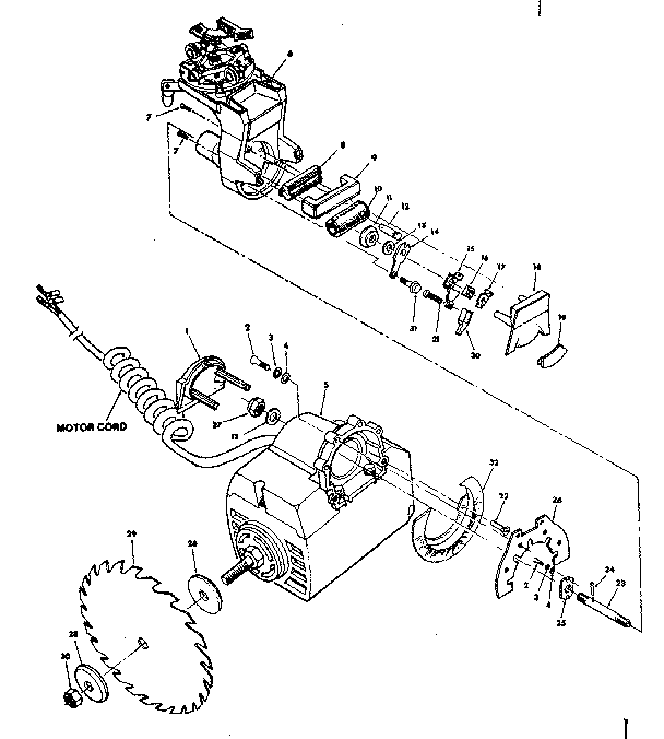 YOKE AND MOTOR ASSEMBLY