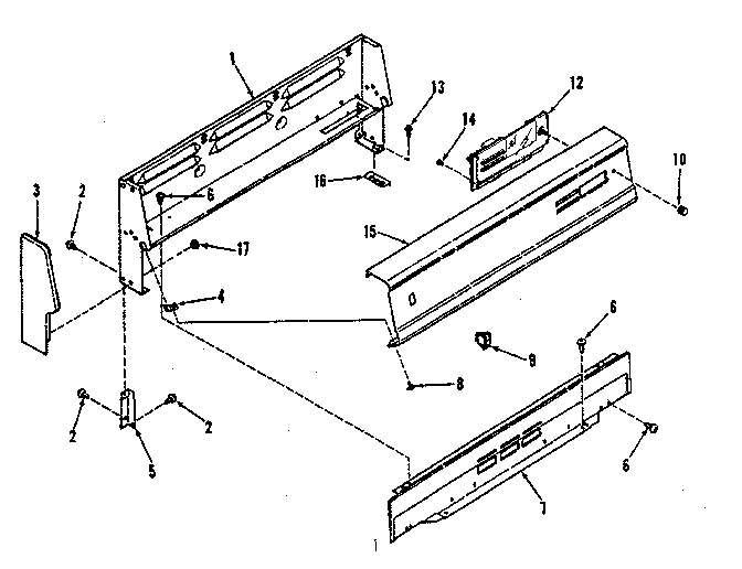 Backguard section