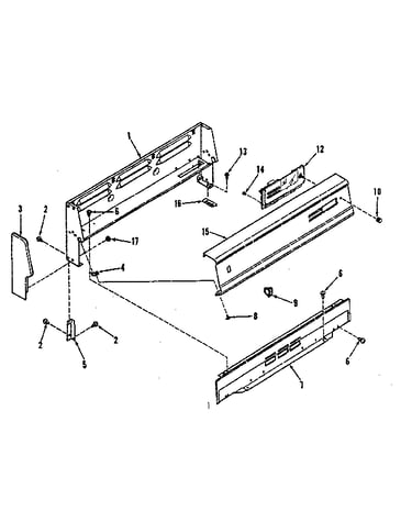 Backguard section