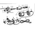Craftsman 11329855 motor and control box assembly diagram