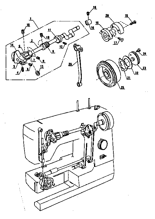 Upper shaft cpmplete