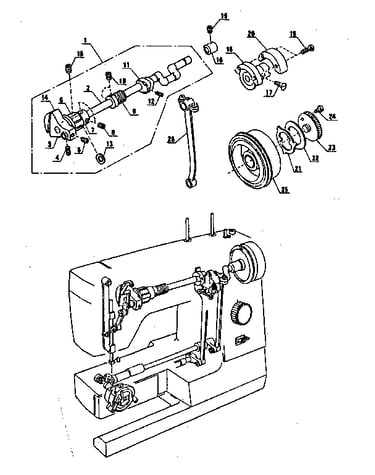 Upper shaft cpmplete