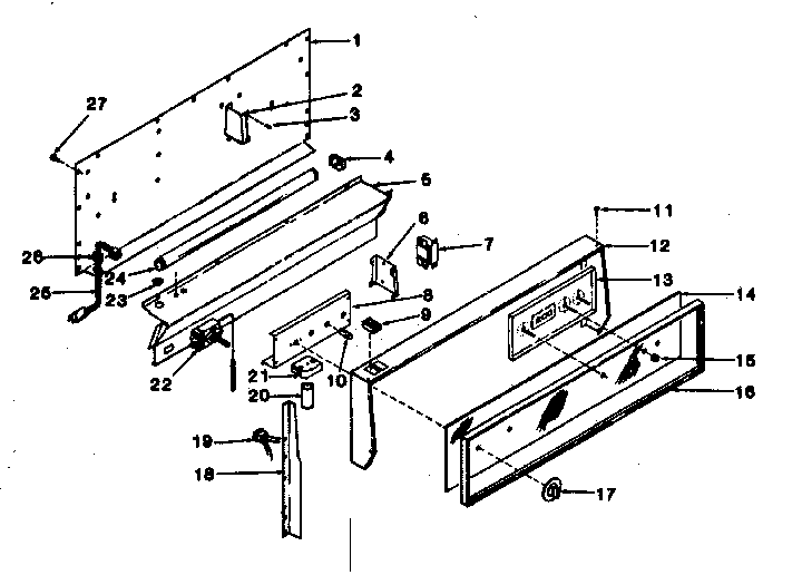 Backguard section