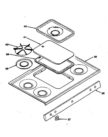 Cooktop section