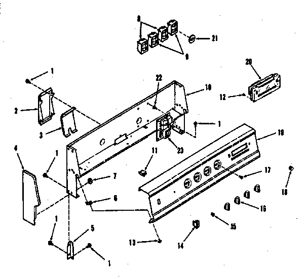 Backguard section