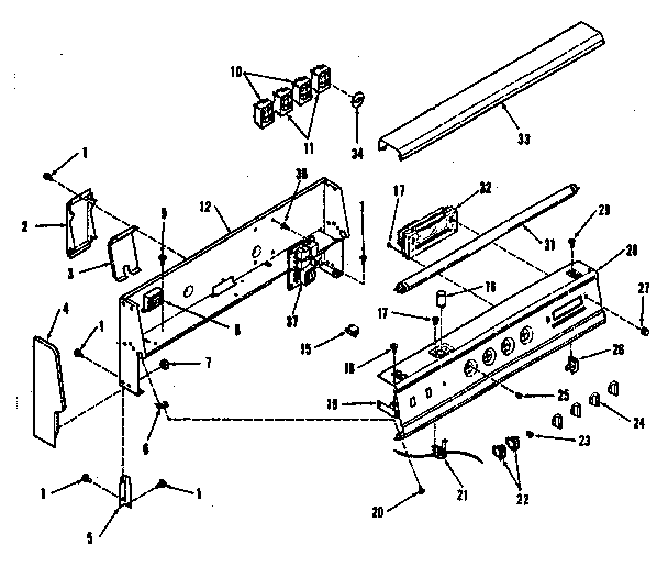 Backguard section