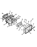 Oven door section