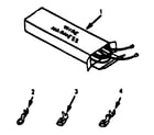 Kenmore 9119388810 wire harnesses and components diagram
