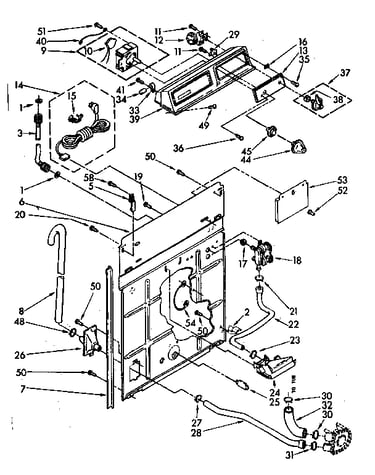 Controls and rear panel parts