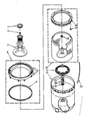 Agitator, basket and tub parts