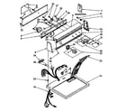 Kenmore 11086683710 top and console parts diagram