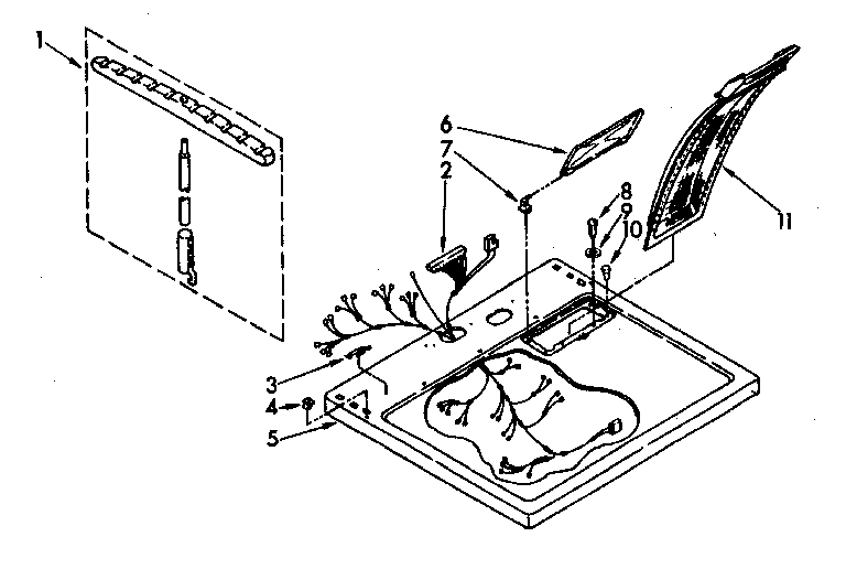 Dryer top parts